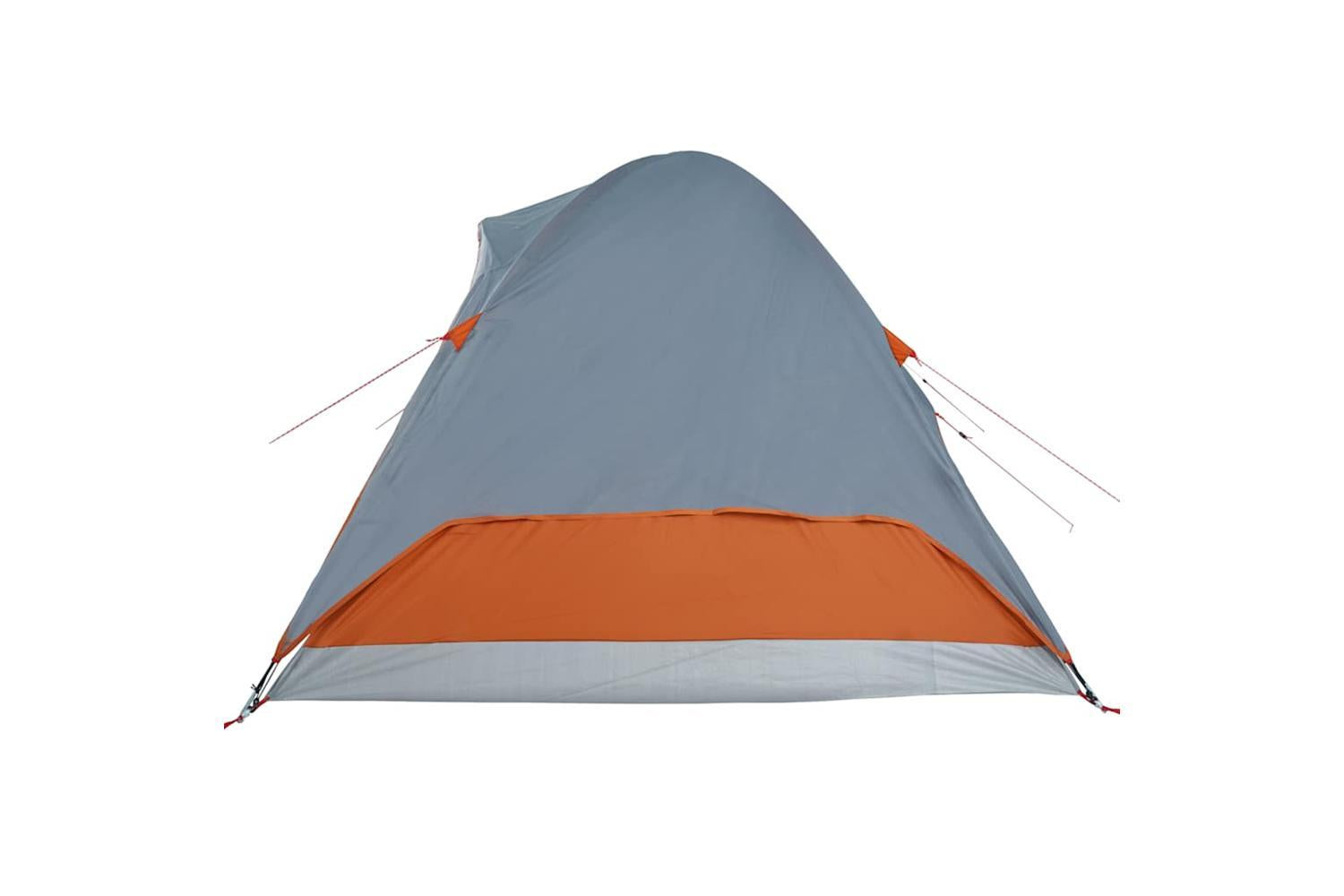Vidaxl Family Tent Dome 6-person Orange Waterproof-9