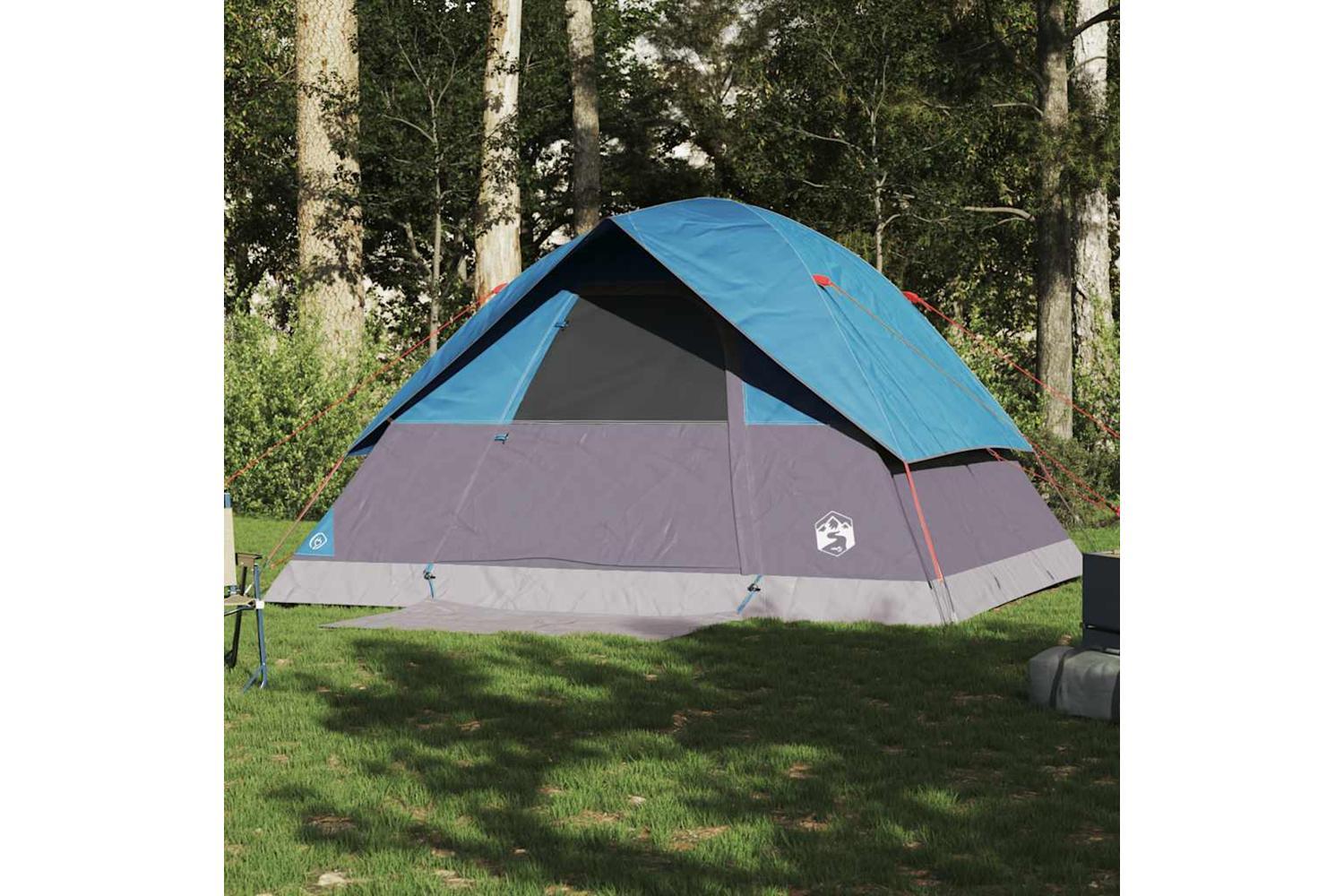 Vidaxl Family Tent Dome 6-person Blue Waterproof-3