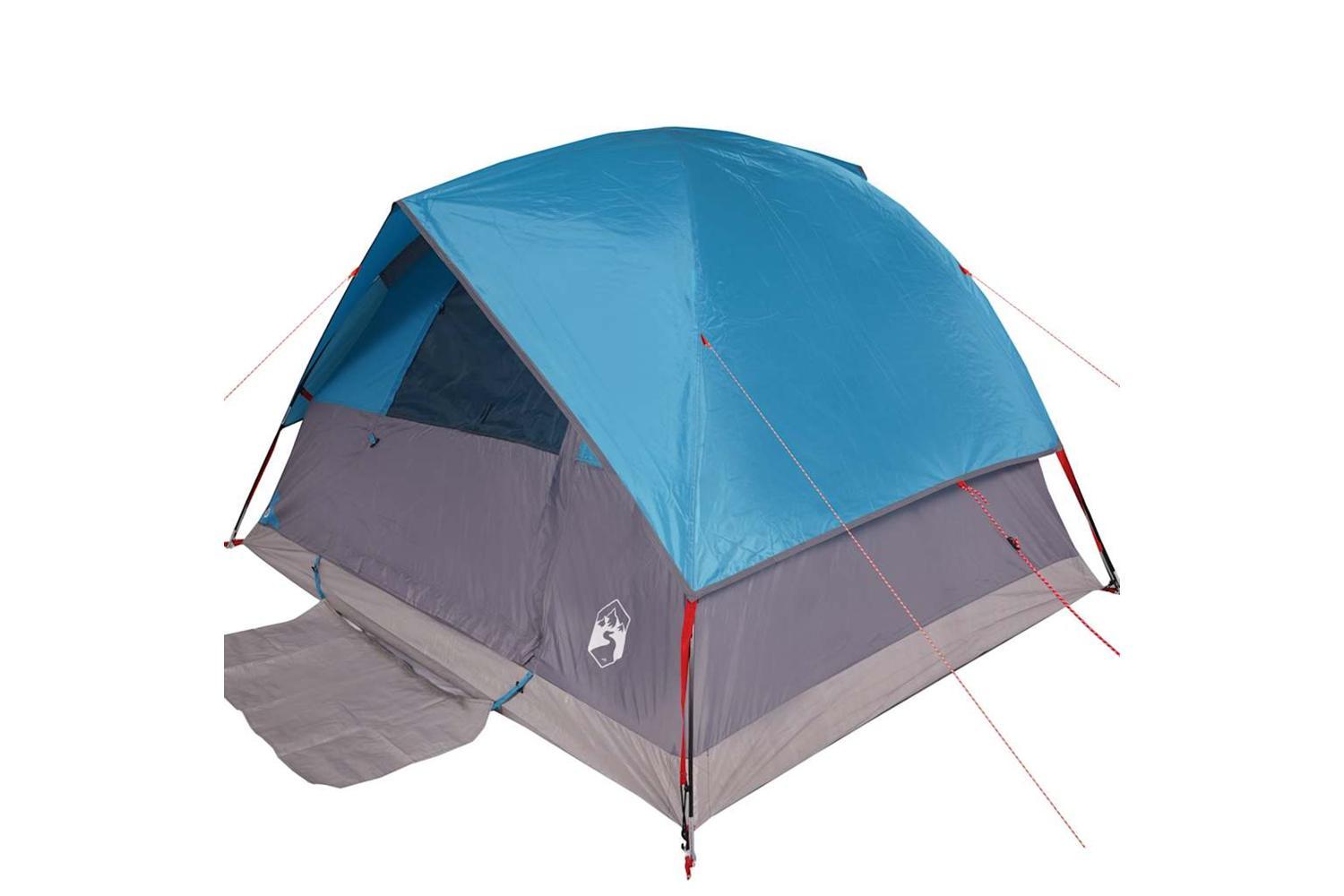 Vidaxl Family Tent Dome 6-person Blue Waterproof-4