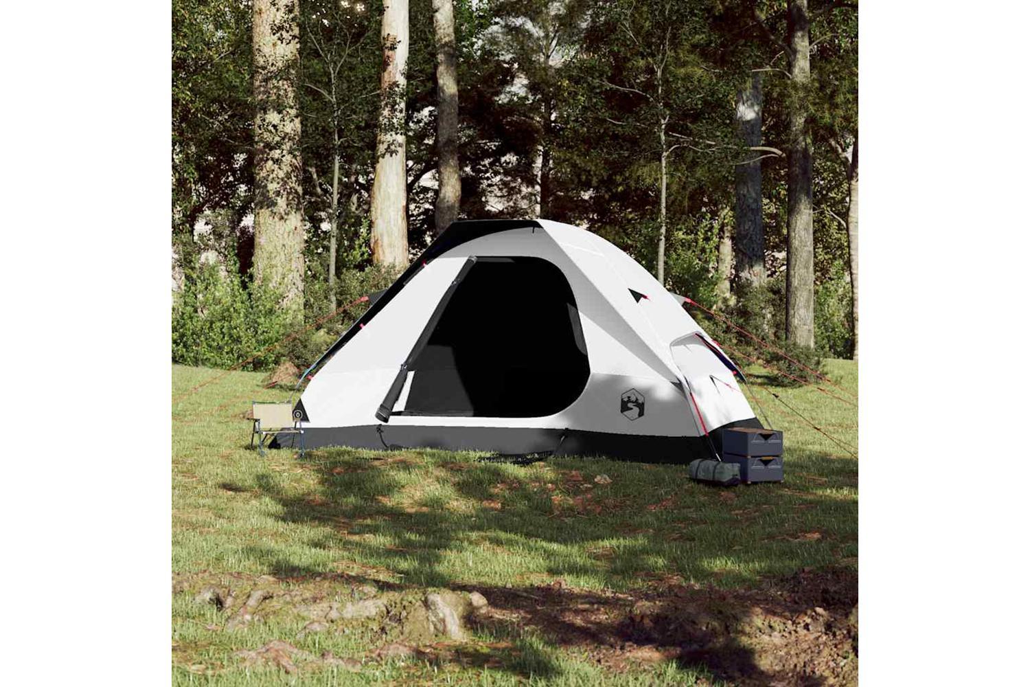Vidaxl Family Tent Dome 6-person White Blackout Fabric Waterproof-3