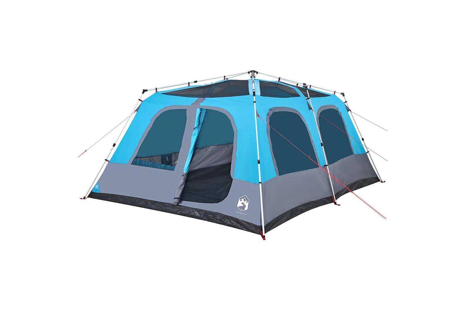 Vidaxl Family Tent Dome 10-person Blue Quick Release-4