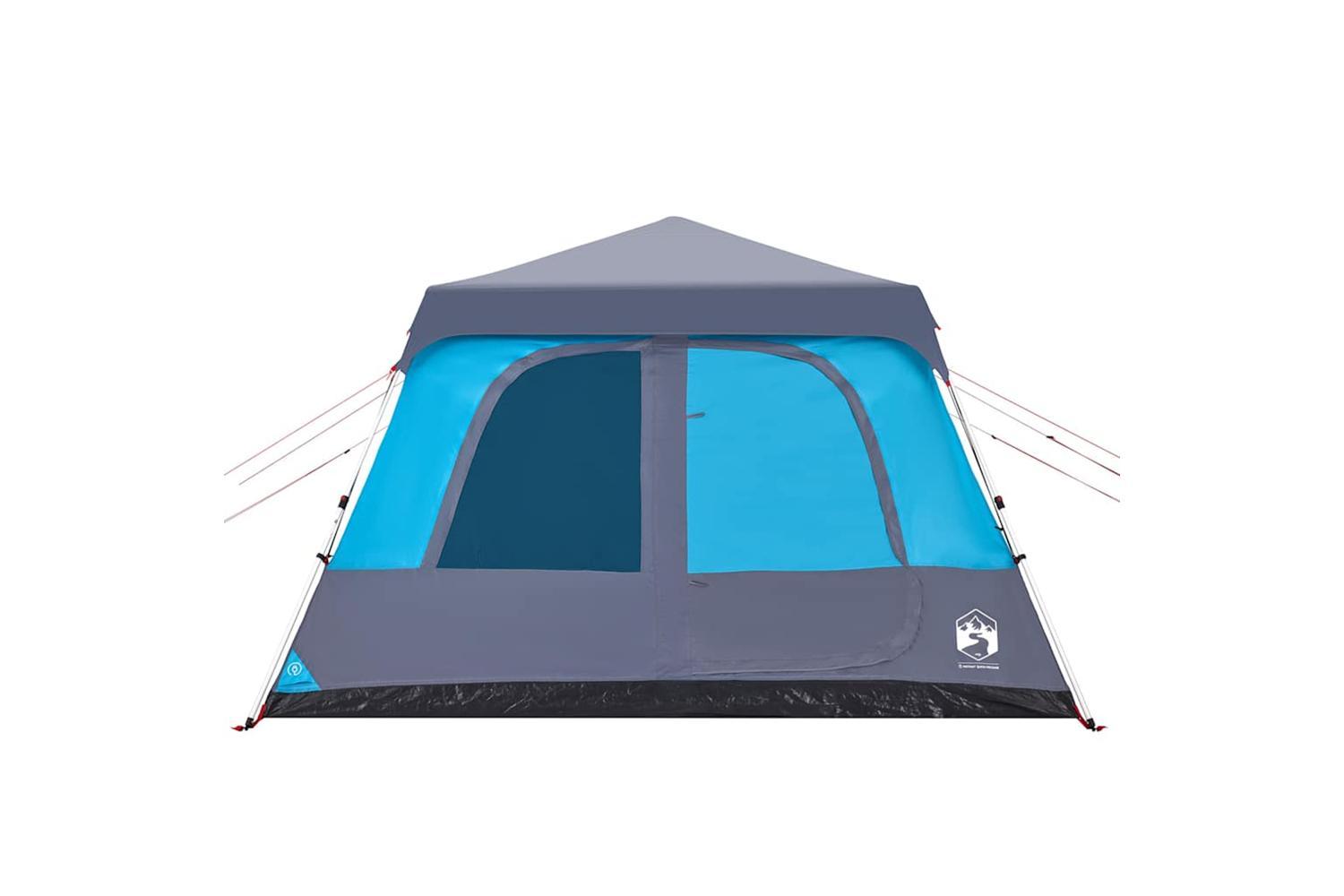 Vidaxl Family Tent Dome 10-person Blue Quick Release-5