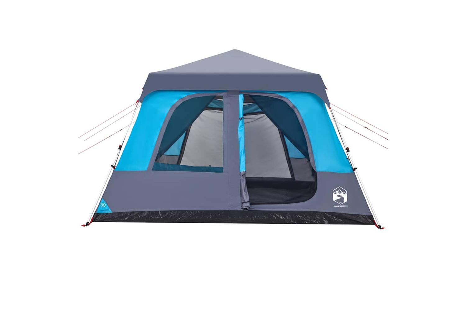 Vidaxl Family Tent Dome 10-person Blue Quick Release-6