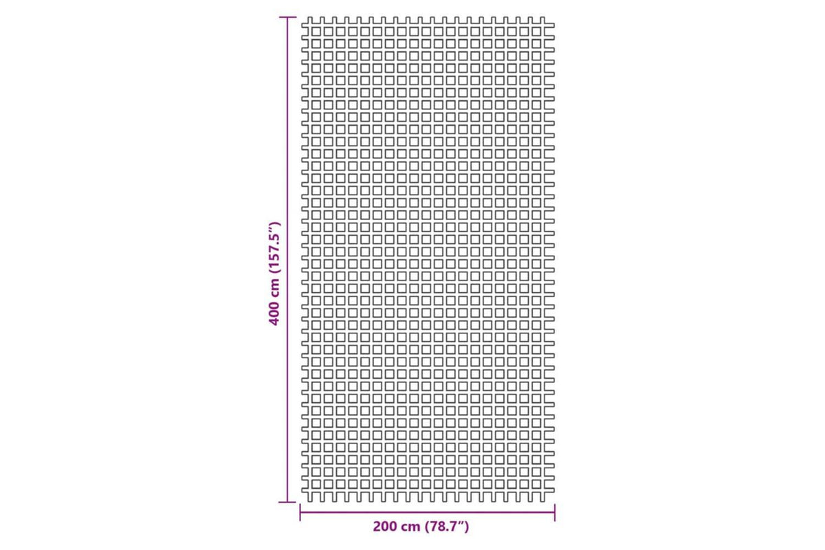 Vidaxl Tent Carpet Blue 4x2 M-7