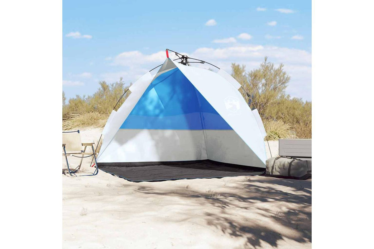 Vidaxl Beach Tent Azure Blue Quick Release Waterproof-3