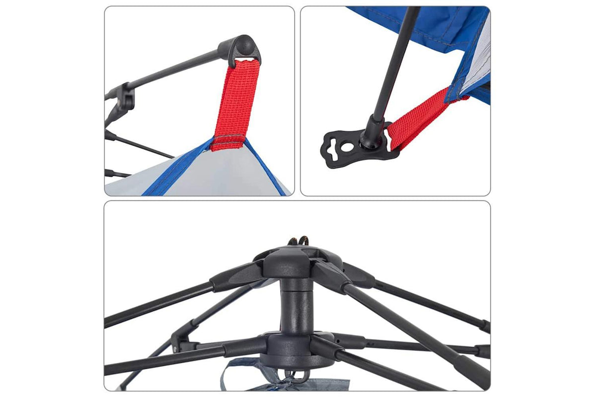 Vidaxl Beach Tent Azure Blue Quick Release Waterproof-10