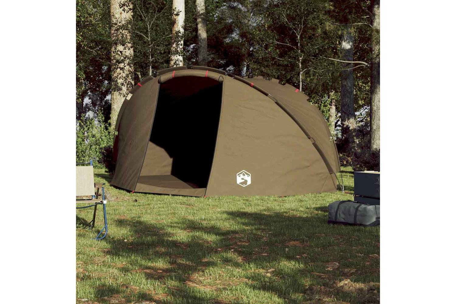 Vidaxl Fishing Tent 5-person Olive Green Waterproof-3