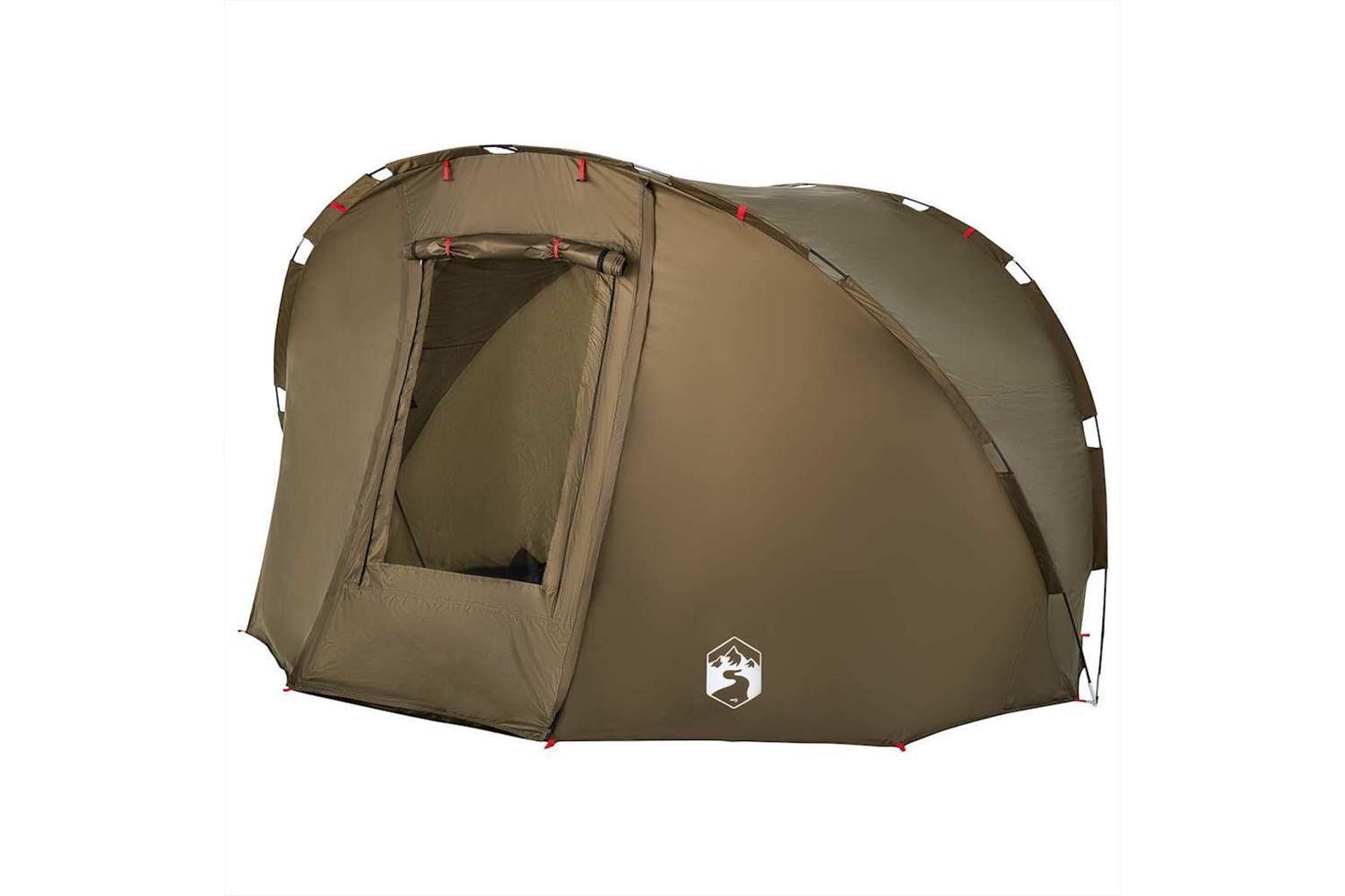 Vidaxl Fishing Tent 5-person Olive Green Waterproof-4