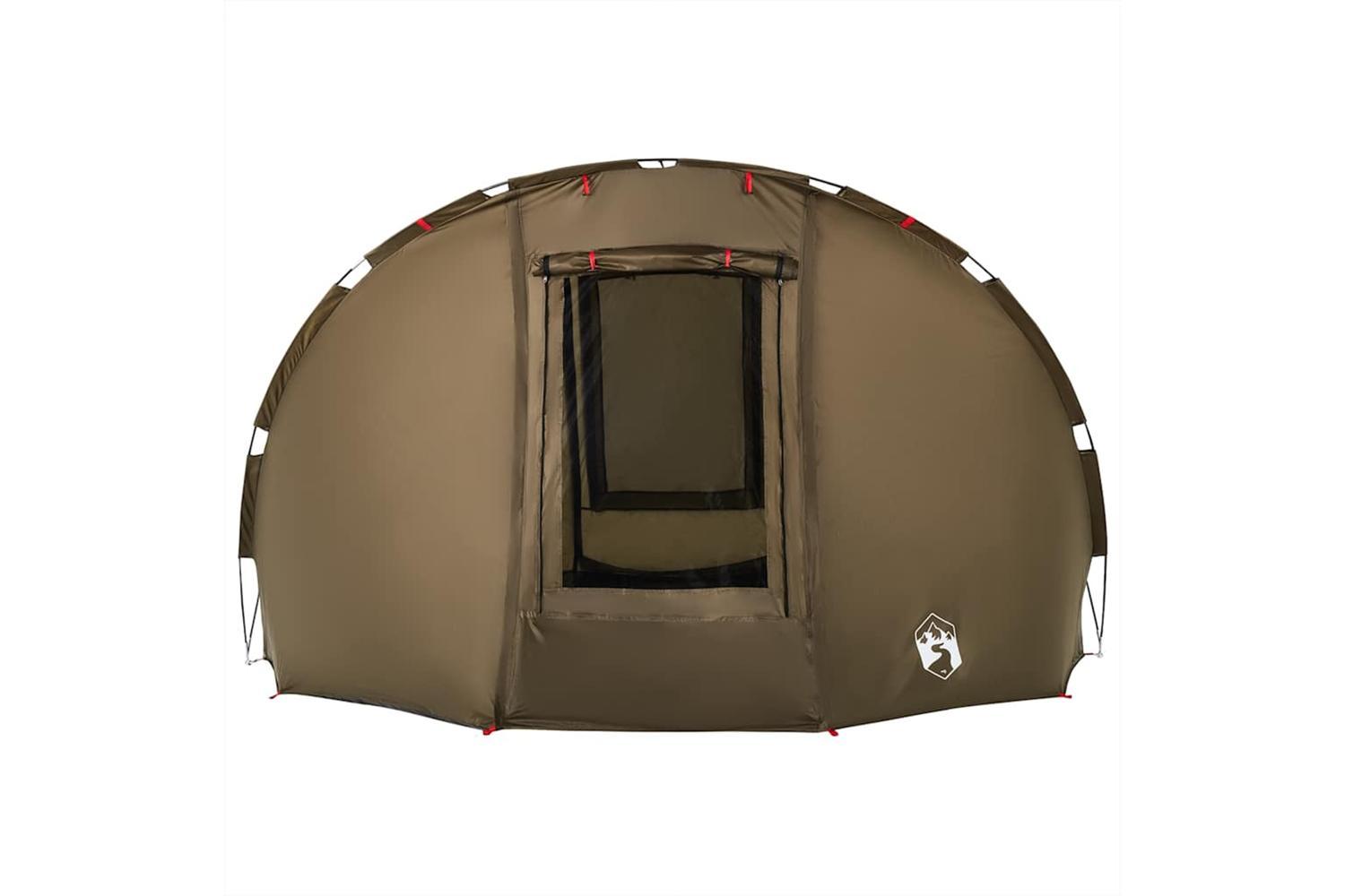 Vidaxl Fishing Tent 5-person Olive Green Waterproof-7