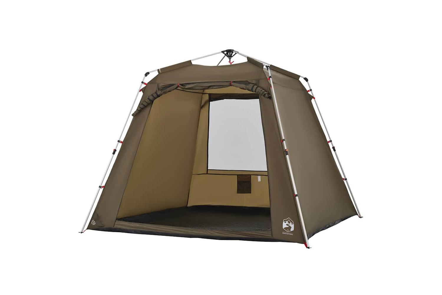 Vidaxl Fishing Tent 4-person Olive Green Quick Release-7