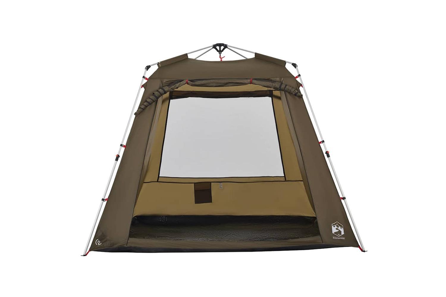 Vidaxl Fishing Tent 4-person Olive Green Quick Release-9