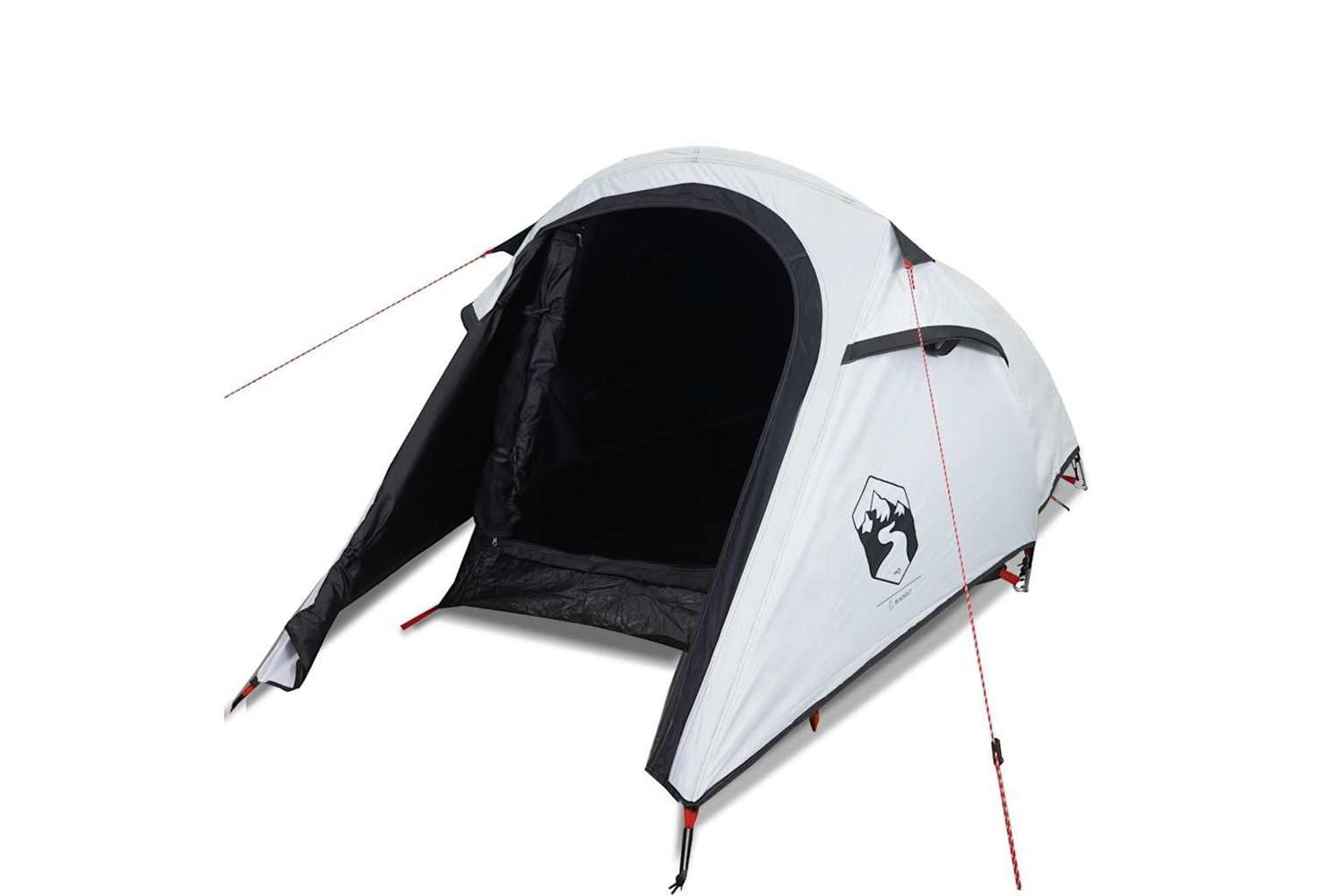Vidaxl Camping Tent Tunnel 3-person White Blackout Fabric Waterproof-4