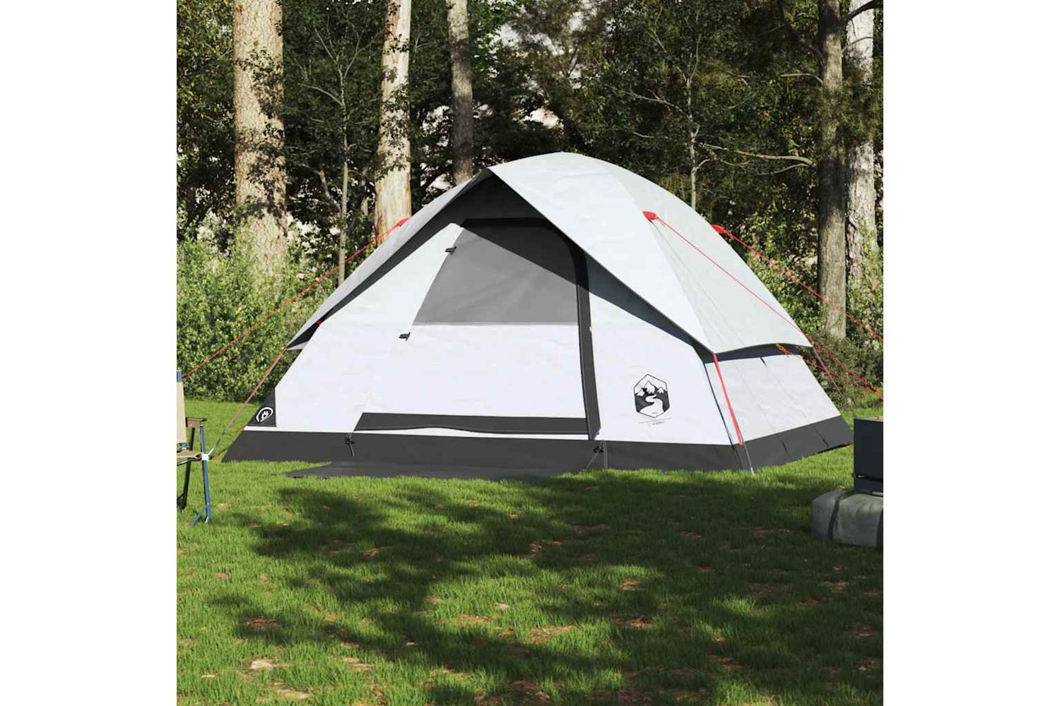 Vidaxl Family Tent Dome 6-person White Blackout Fabric Waterproof-3