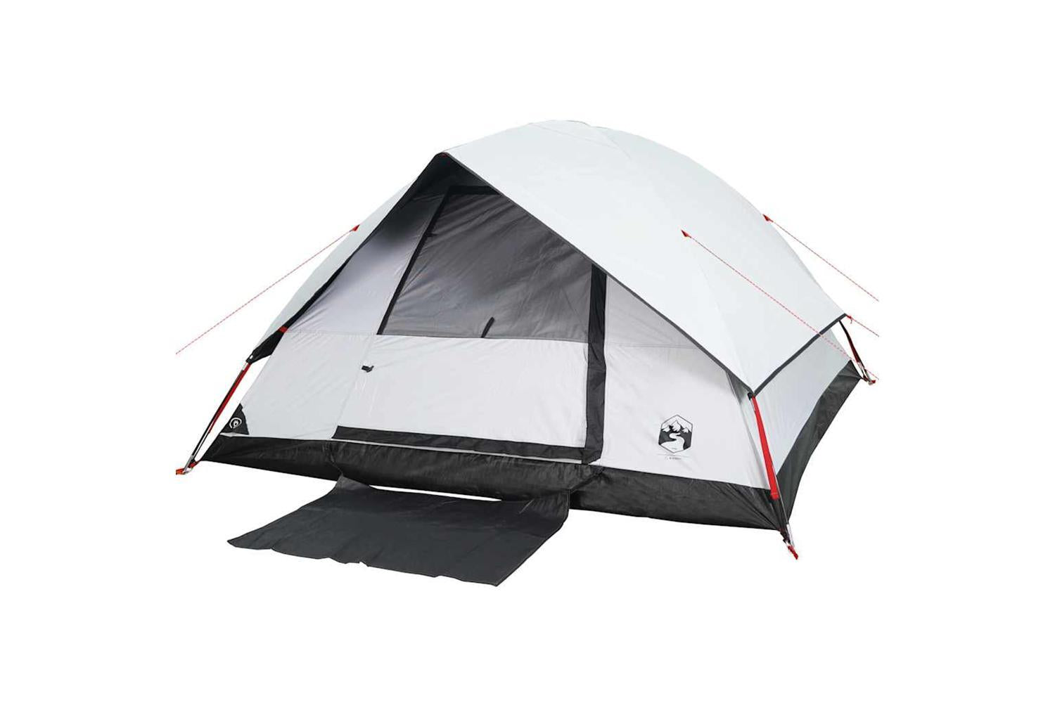 Vidaxl Family Tent Dome 6-person White Blackout Fabric Waterproof-4