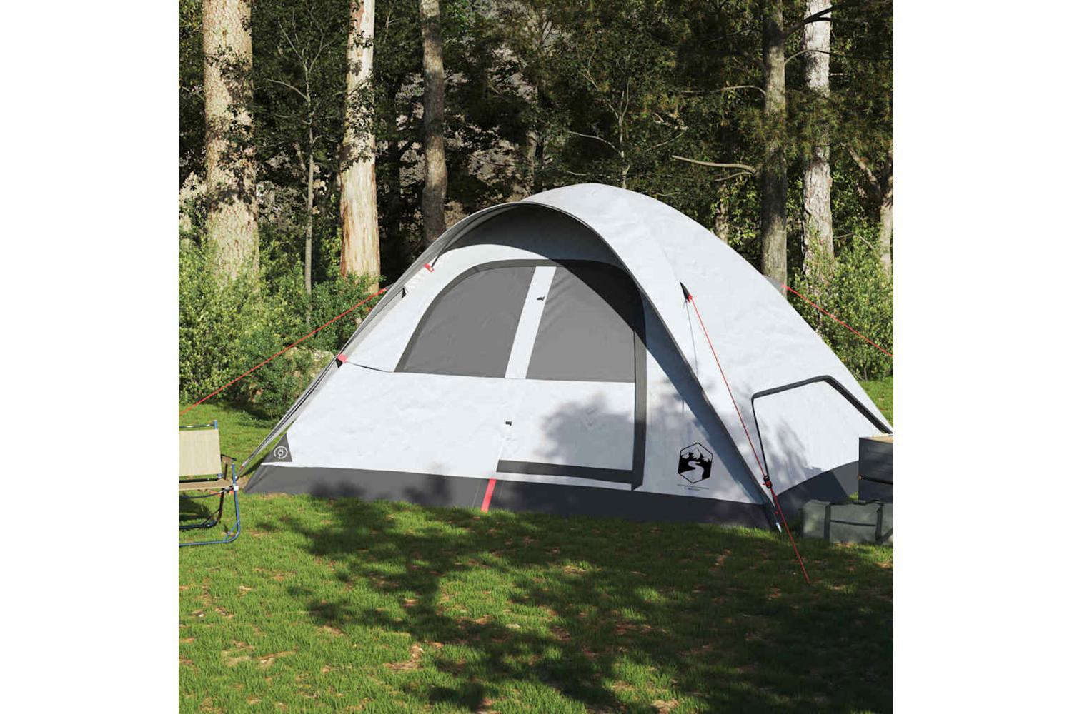 Vidaxl Family Tent Dome 6-person White Blackout Fabric Waterproof-3