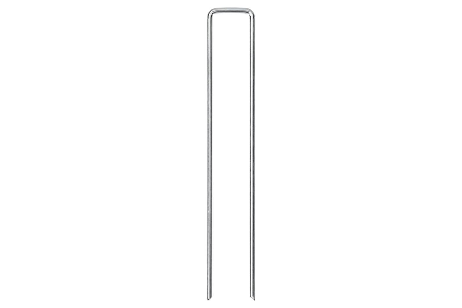 Vidaxl Ground Pegs U Shape 50 Pcs 20x4 Cm Galvanised Steel-3
