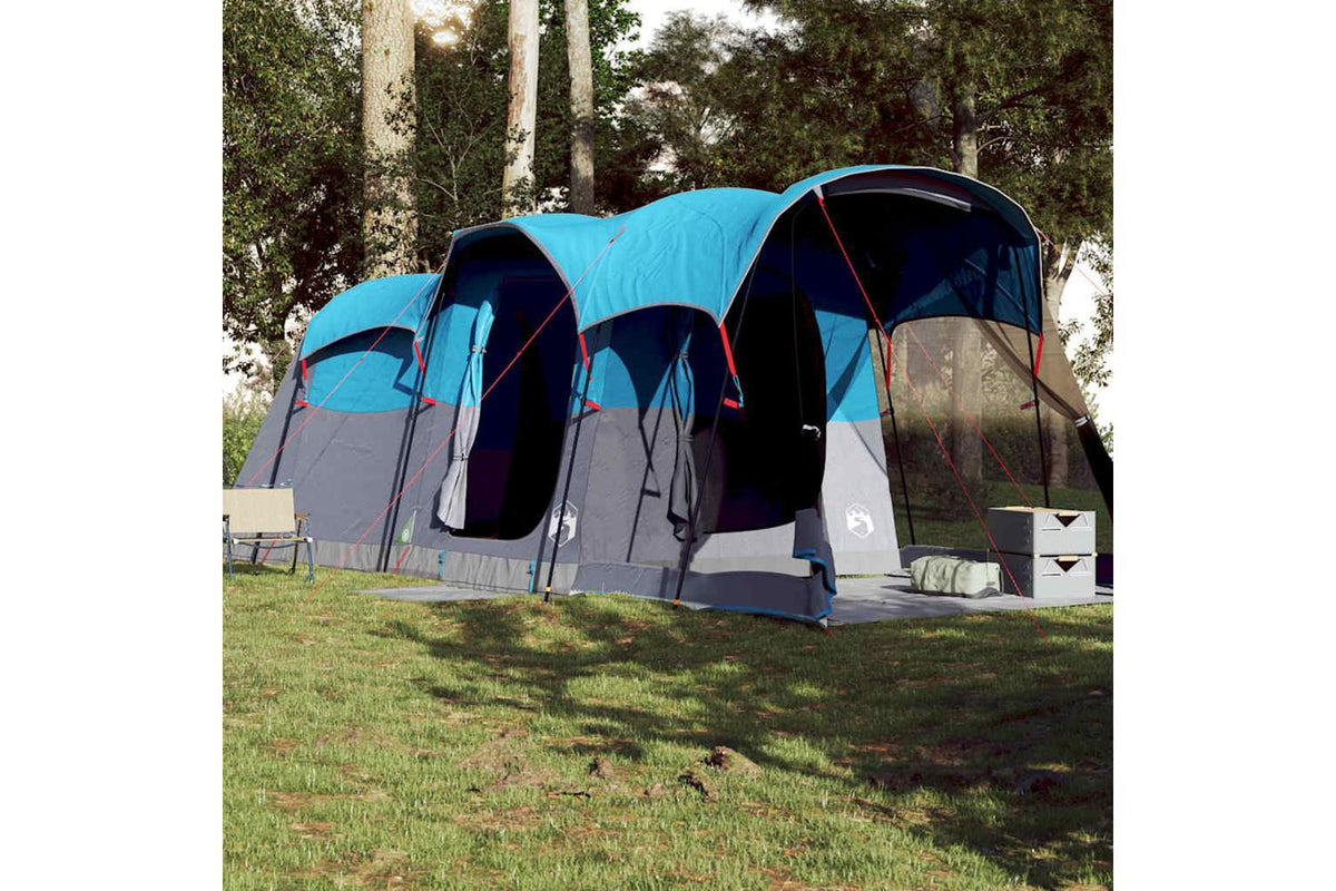 Vidaxl Family Tent Tunnel 8-person Blue Waterproof-3