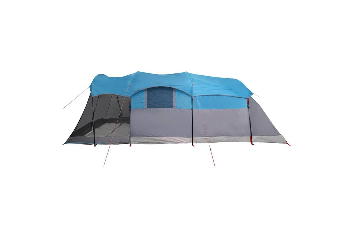 Vidaxl Family Tent Tunnel 8-person Blue Waterproof-9