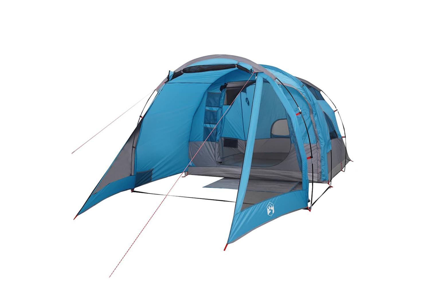 Vidaxl Camping Tent Tunnel 4-person Blue Waterproof-3
