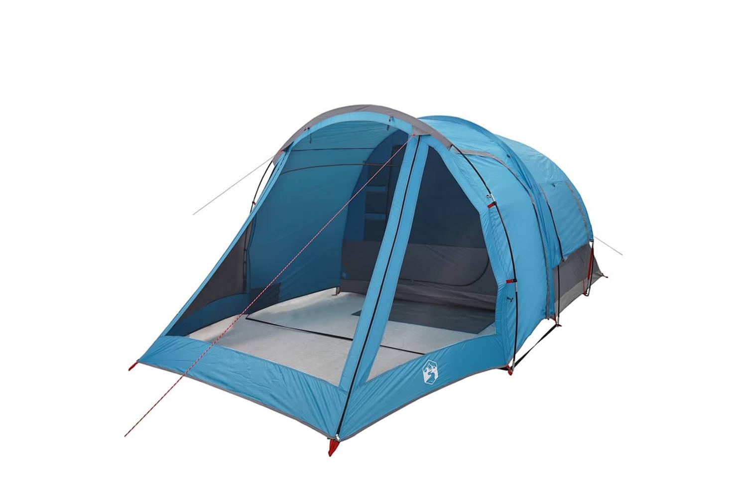 Vidaxl Camping Tent Tunnel 4-person Blue Waterproof-5