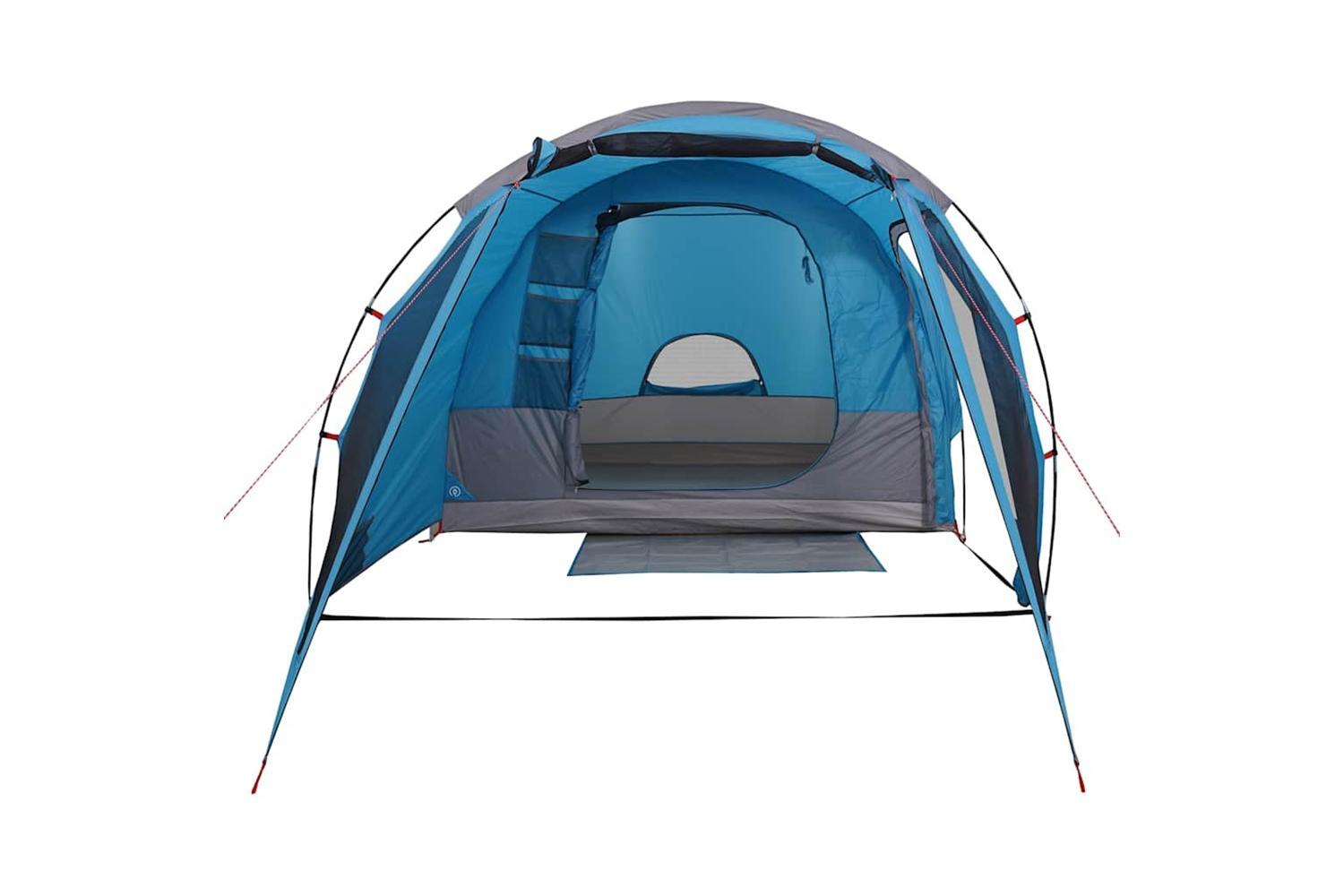 Vidaxl Camping Tent Tunnel 4-person Blue Waterproof-7
