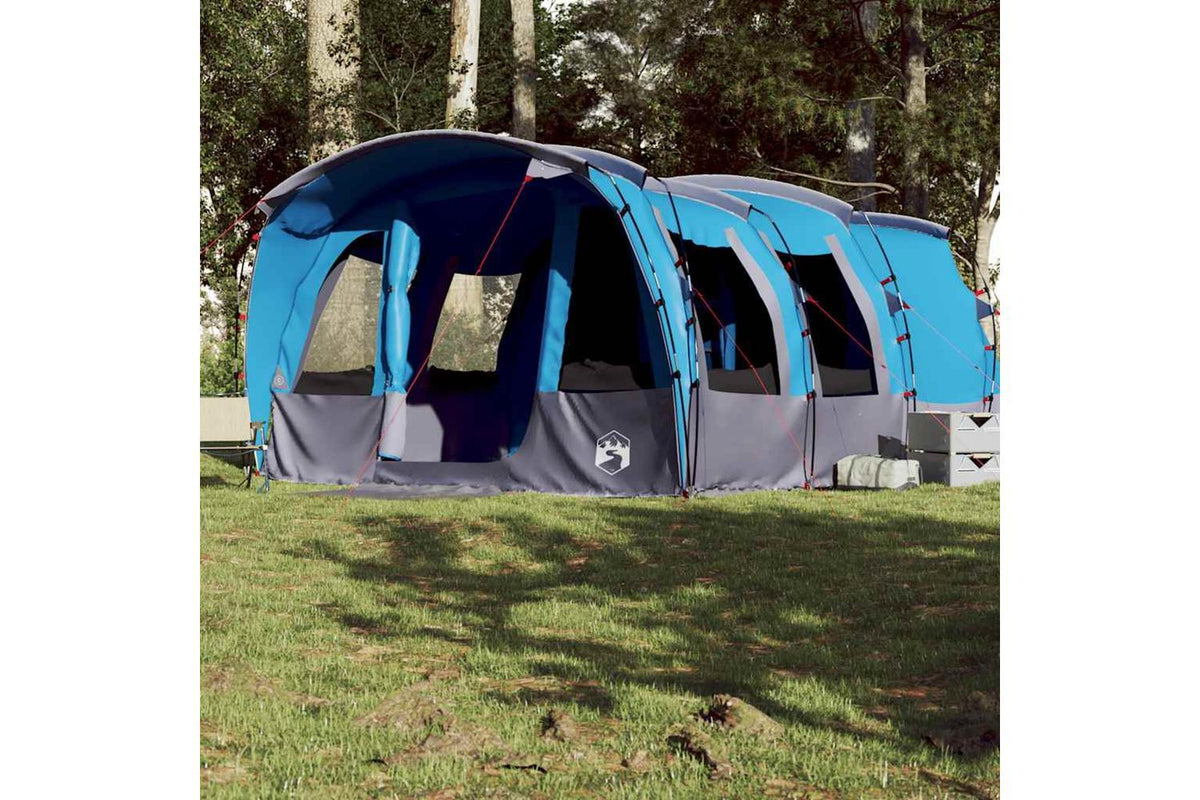 Vidaxl Family Tent Tunnel 8-person Blue Waterproof-4