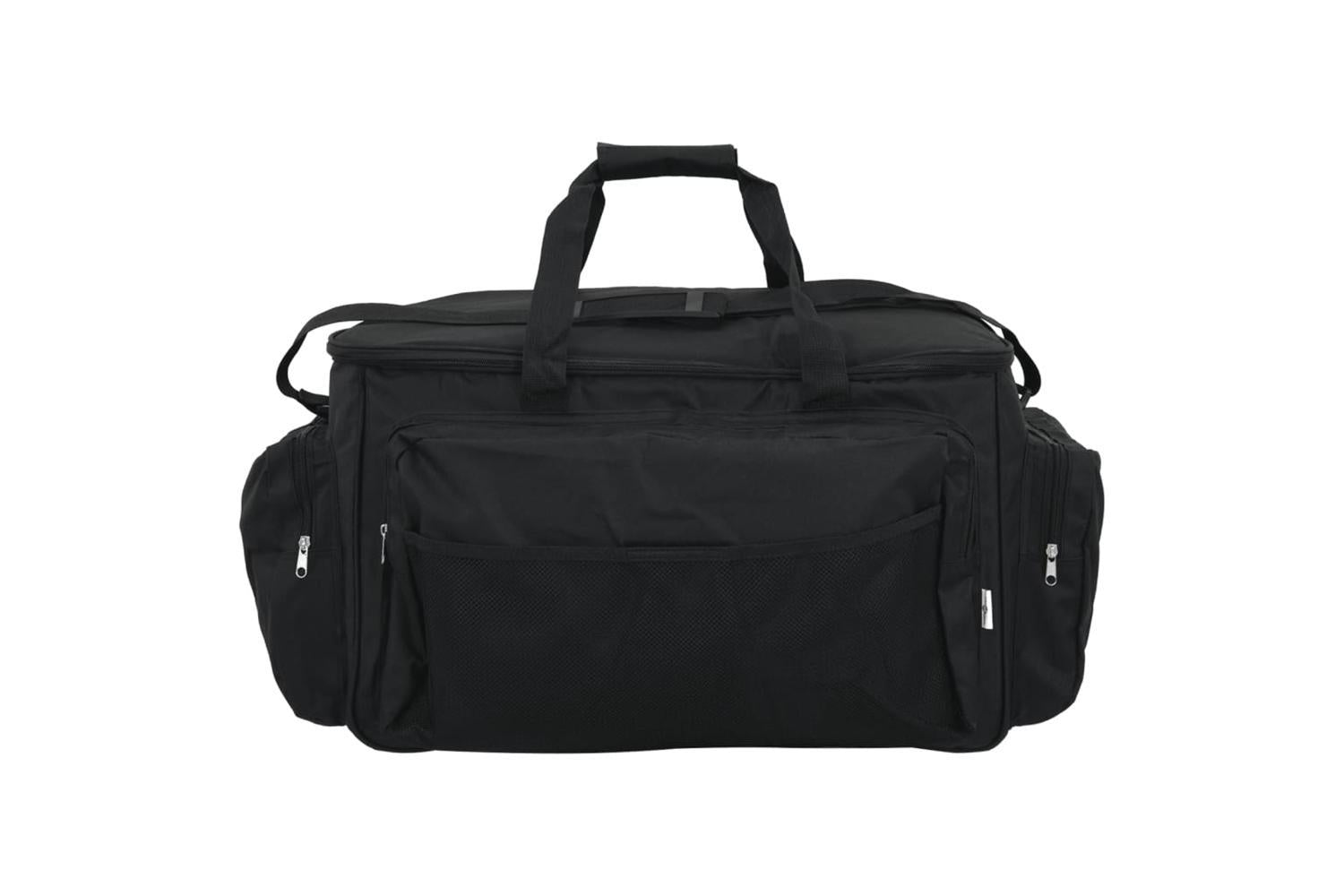 Vidaxl Fishing Bag Waterproof Black Oxford Fabric-3