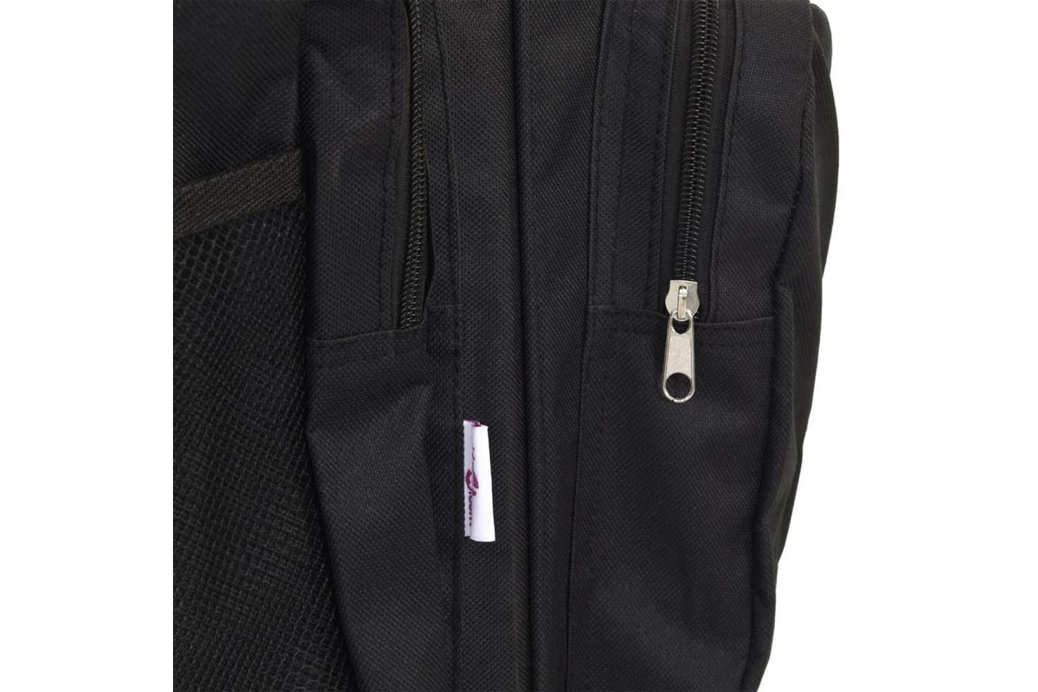 Vidaxl Fishing Bag Waterproof Black Oxford Fabric-7
