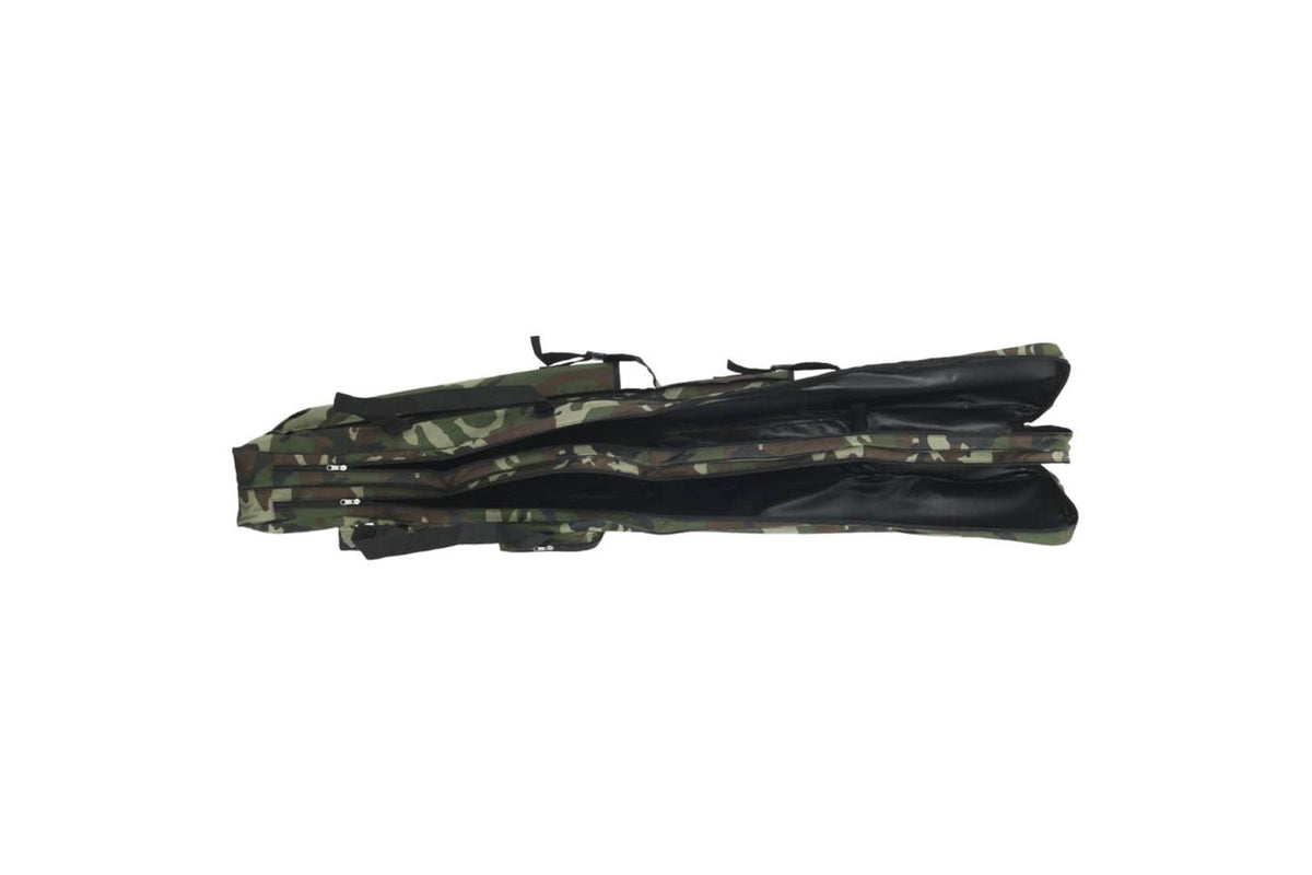 Vidaxl Fishing Rod Bag Green Camouflage 150 Cm Oxford Fabric-2