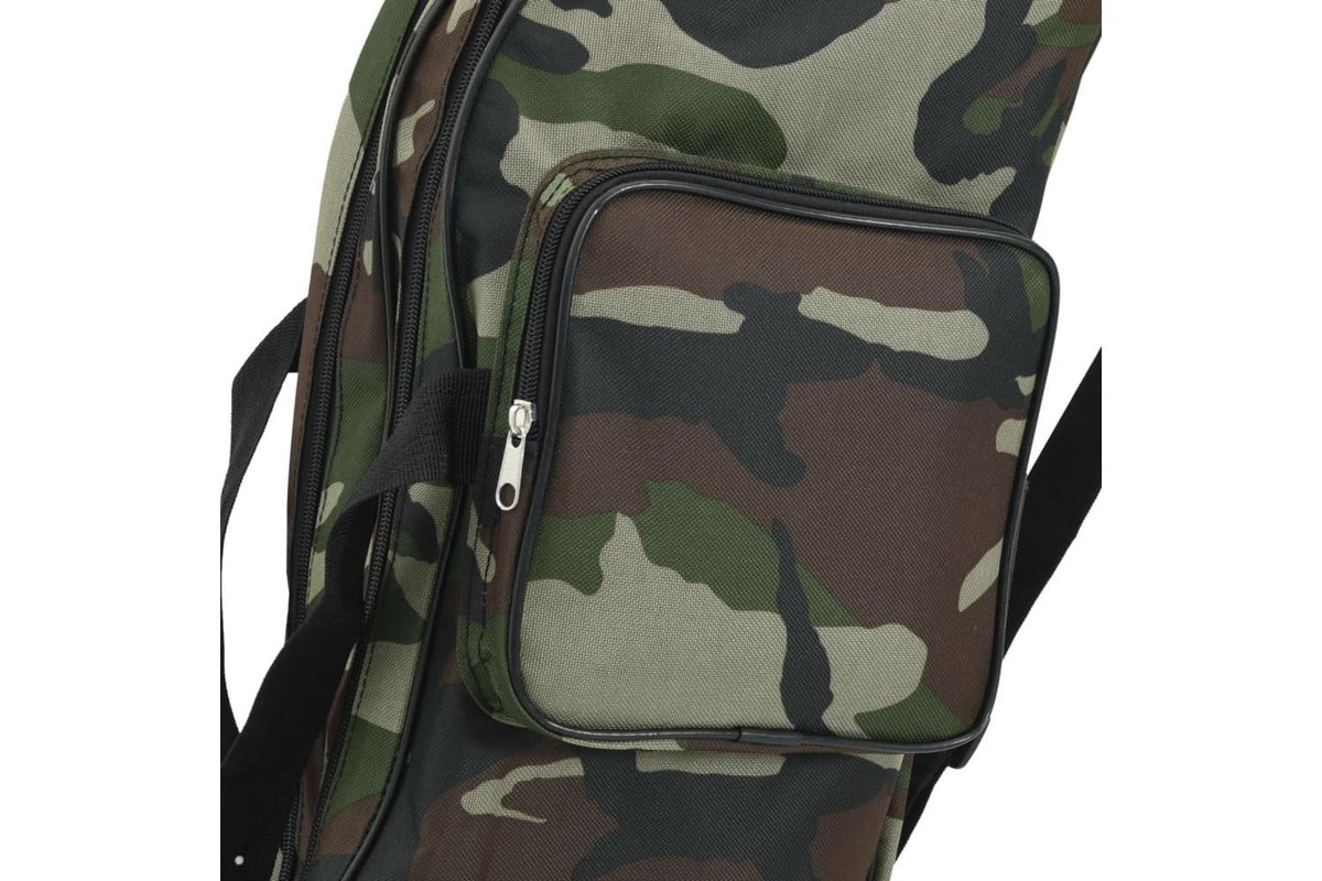 Vidaxl Fishing Rod Bag Green Camouflage 150 Cm Oxford Fabric-4