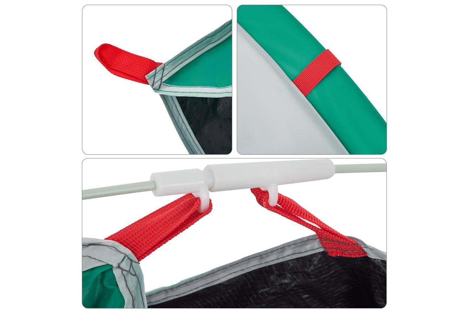 Vidaxl Beach Tent 2-person Sea Green Pop-up Waterproof-10