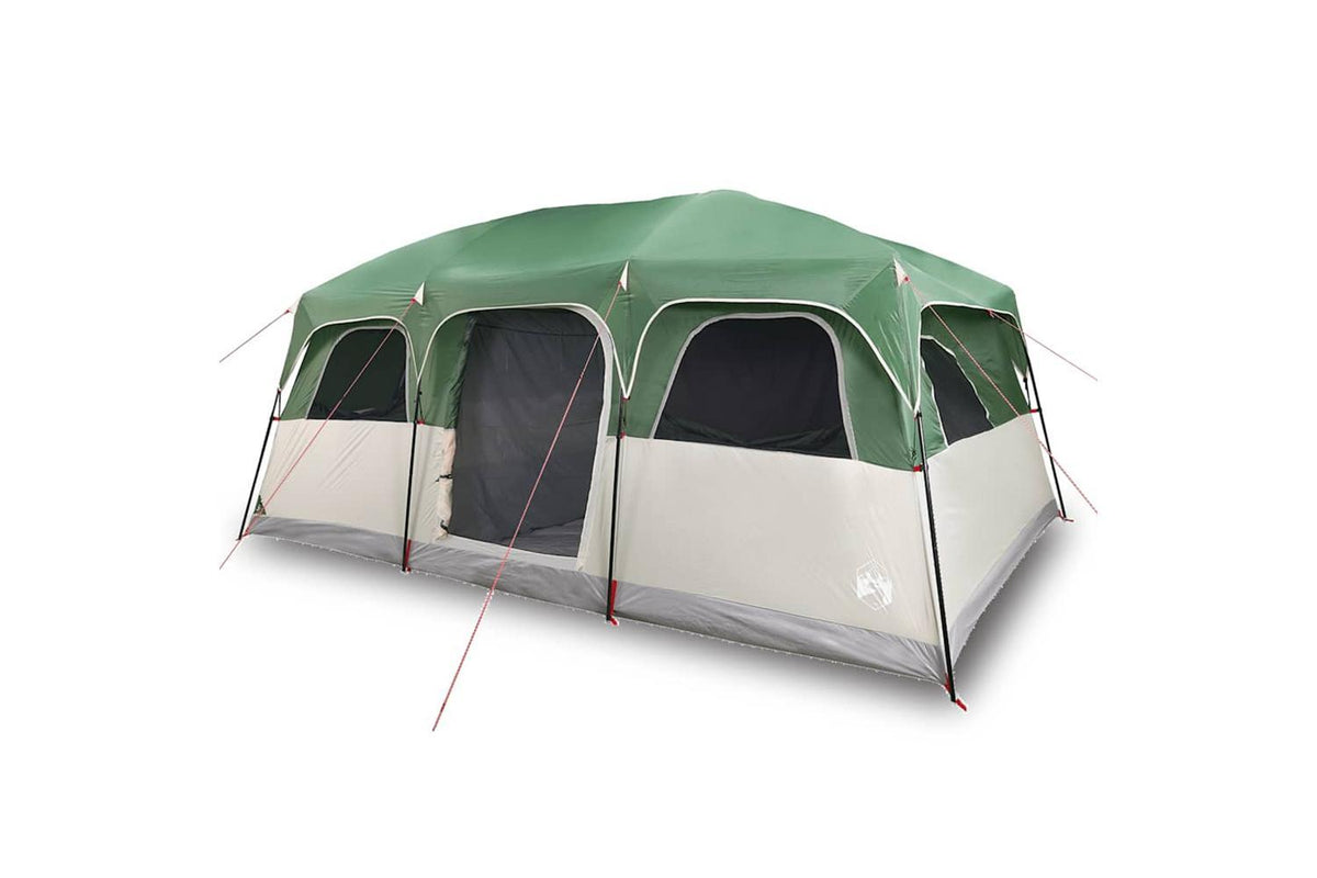 Vidaxl Family Tent Cabin 10-person Green Waterproof-2