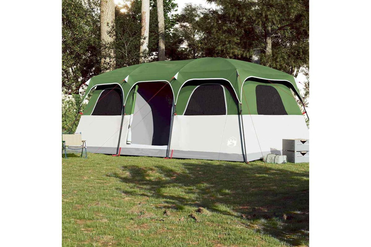 Vidaxl Family Tent Cabin 10-person Green Waterproof-3