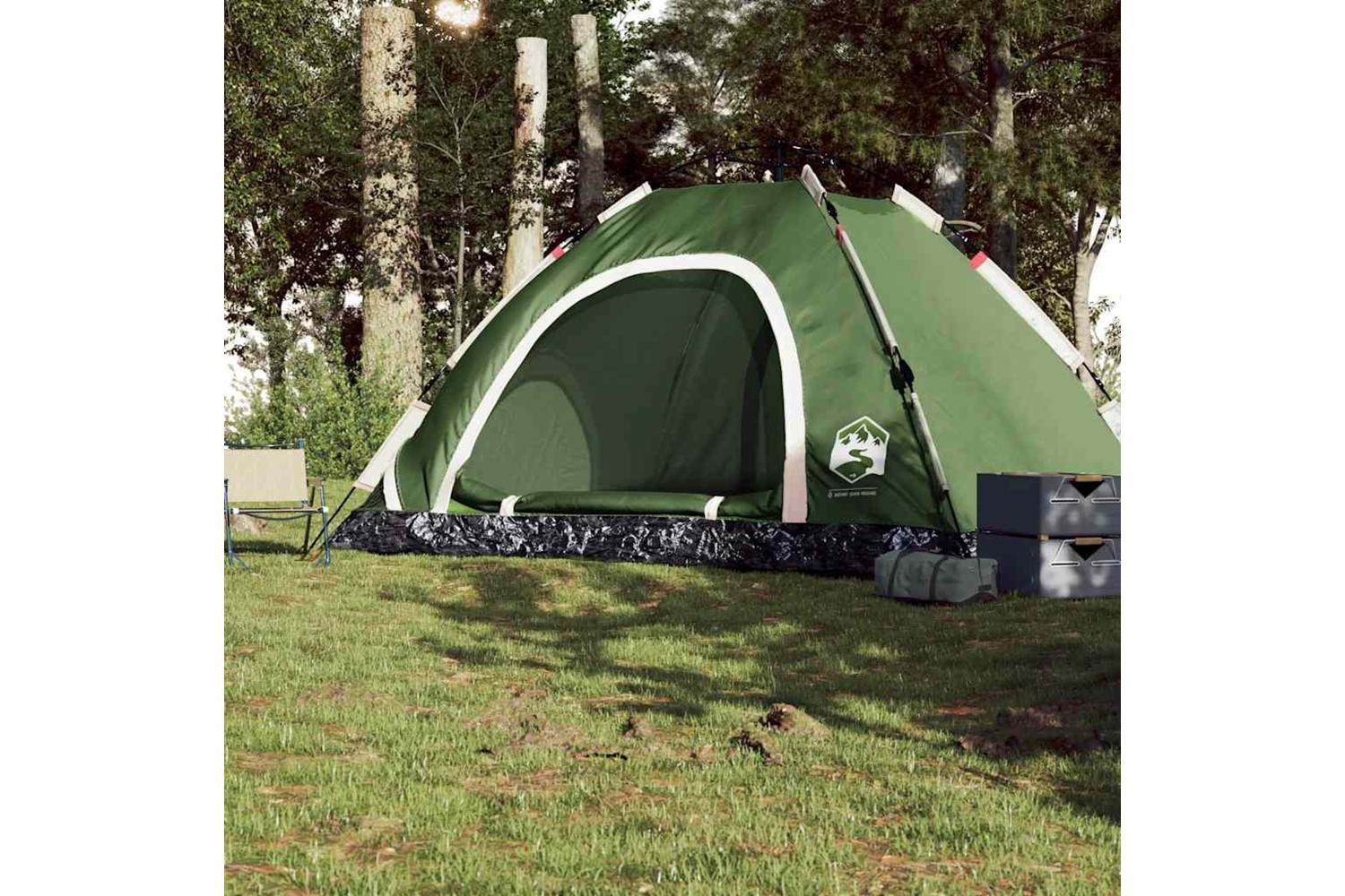 Vidaxl Camping Tent 5-person Green Quick Release-3