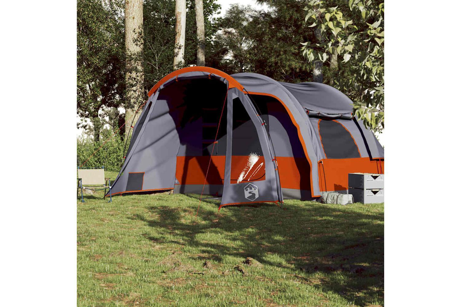 Vidaxl Family Tent 6-person Grey Waterproof-4