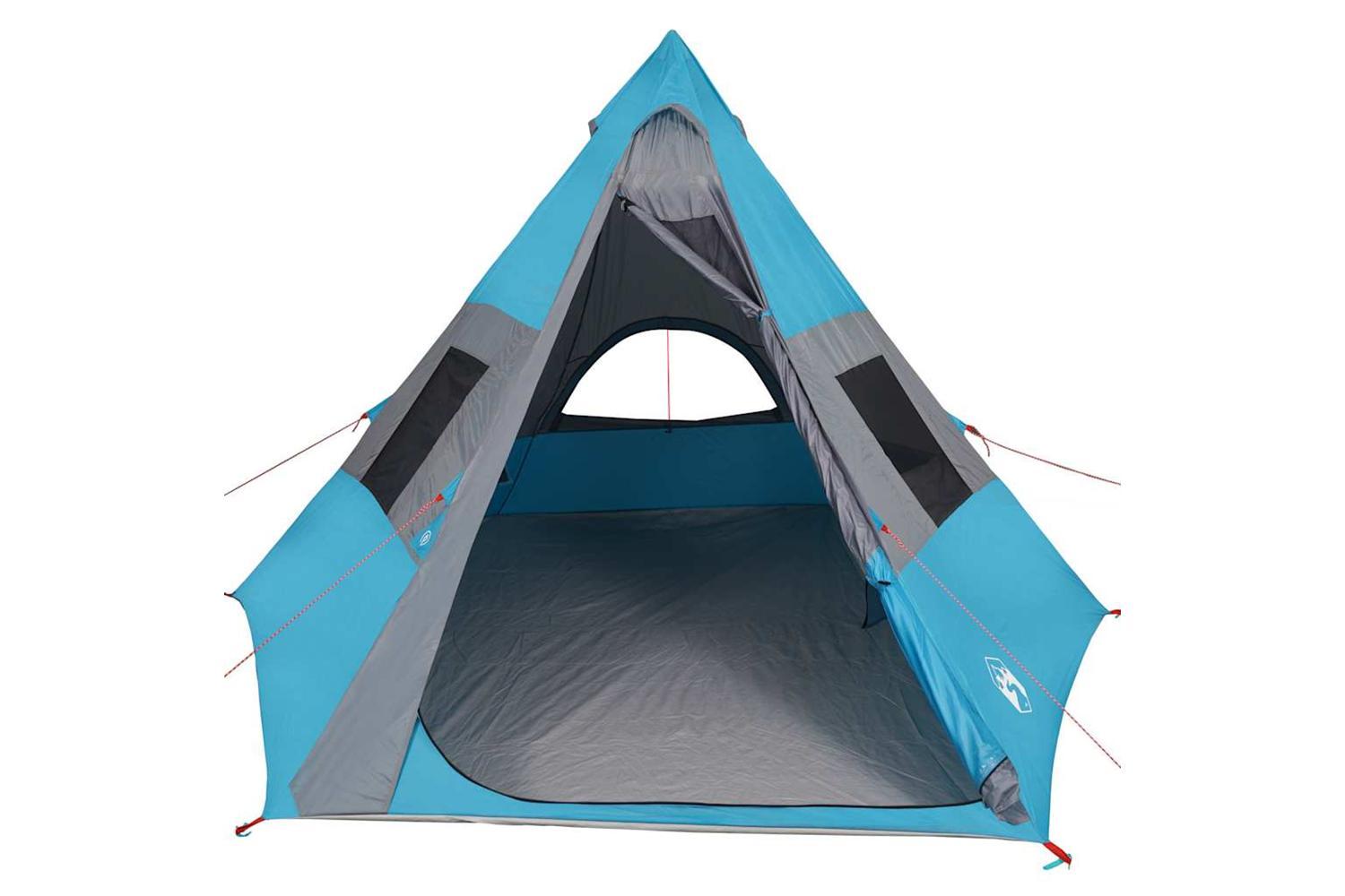 Vidaxl Camping Tent Tipi 7-person Blue Waterproof-5