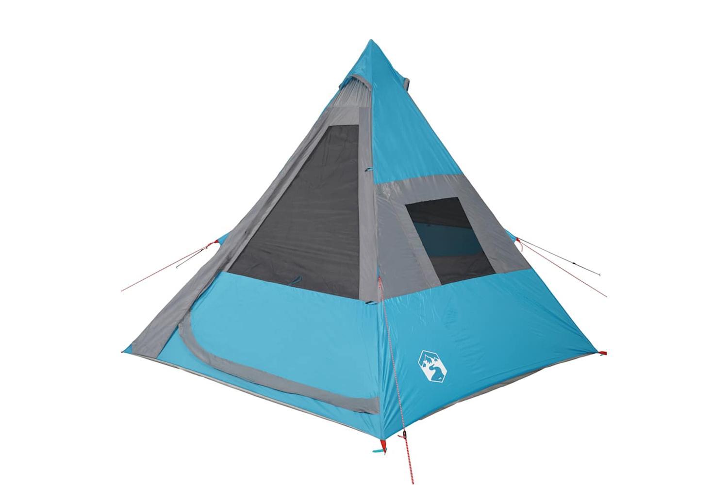 Vidaxl Camping Tent Tipi 7-person Blue Waterproof-6
