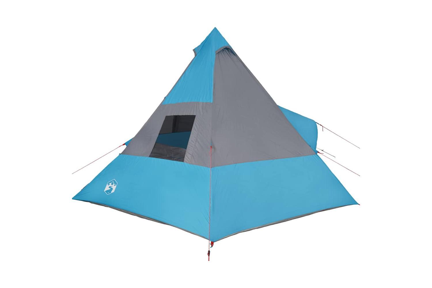 Vidaxl Camping Tent Tipi 7-person Blue Waterproof-8