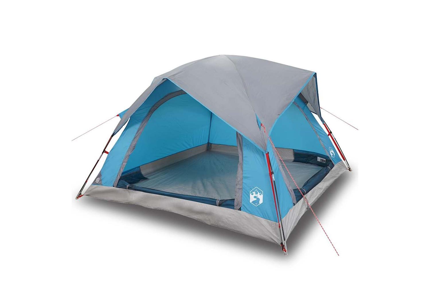 Vidaxl Camping Tent Cabin 4-person Blue Waterproof-2
