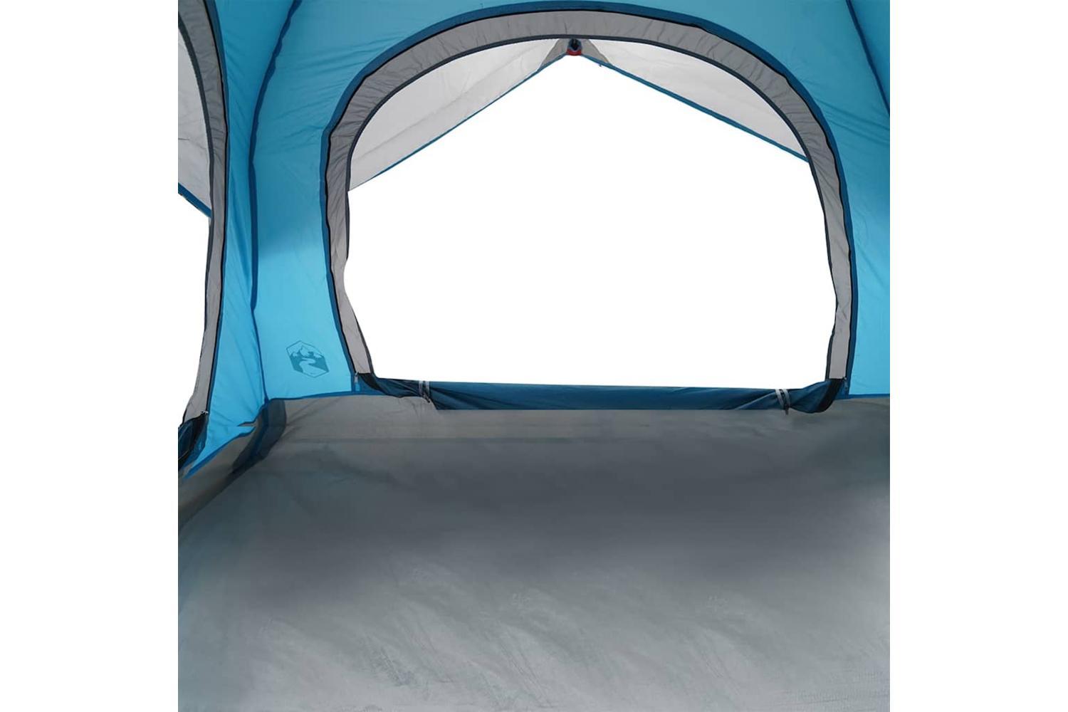 Vidaxl Camping Tent Cabin 4-person Blue Waterproof-9