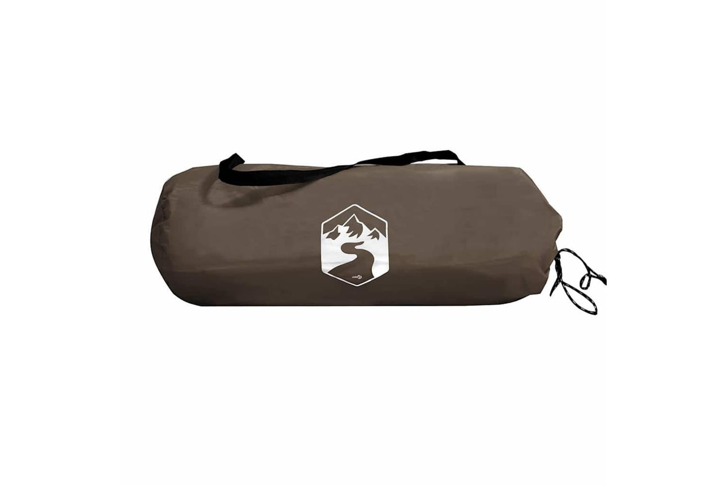 Vidaxl Shower Tent Brown Waterproof-10