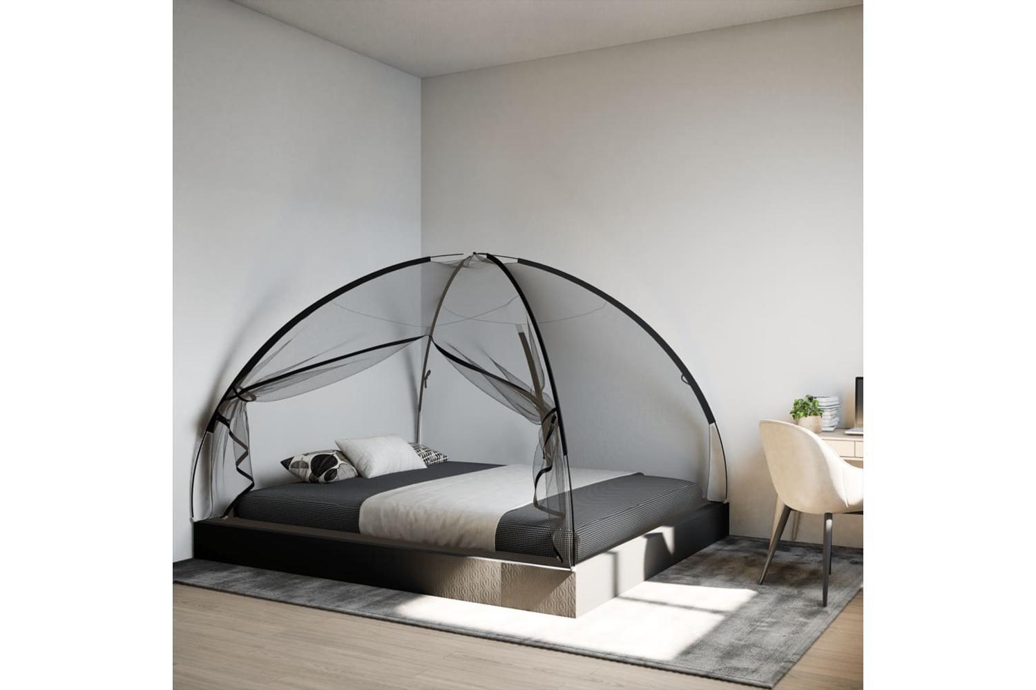 Vidaxl Mosquito Net Mongolia With Doors 220 MeshÃ¢Â blackÃ¢Â 200x180x135 Cm-3
