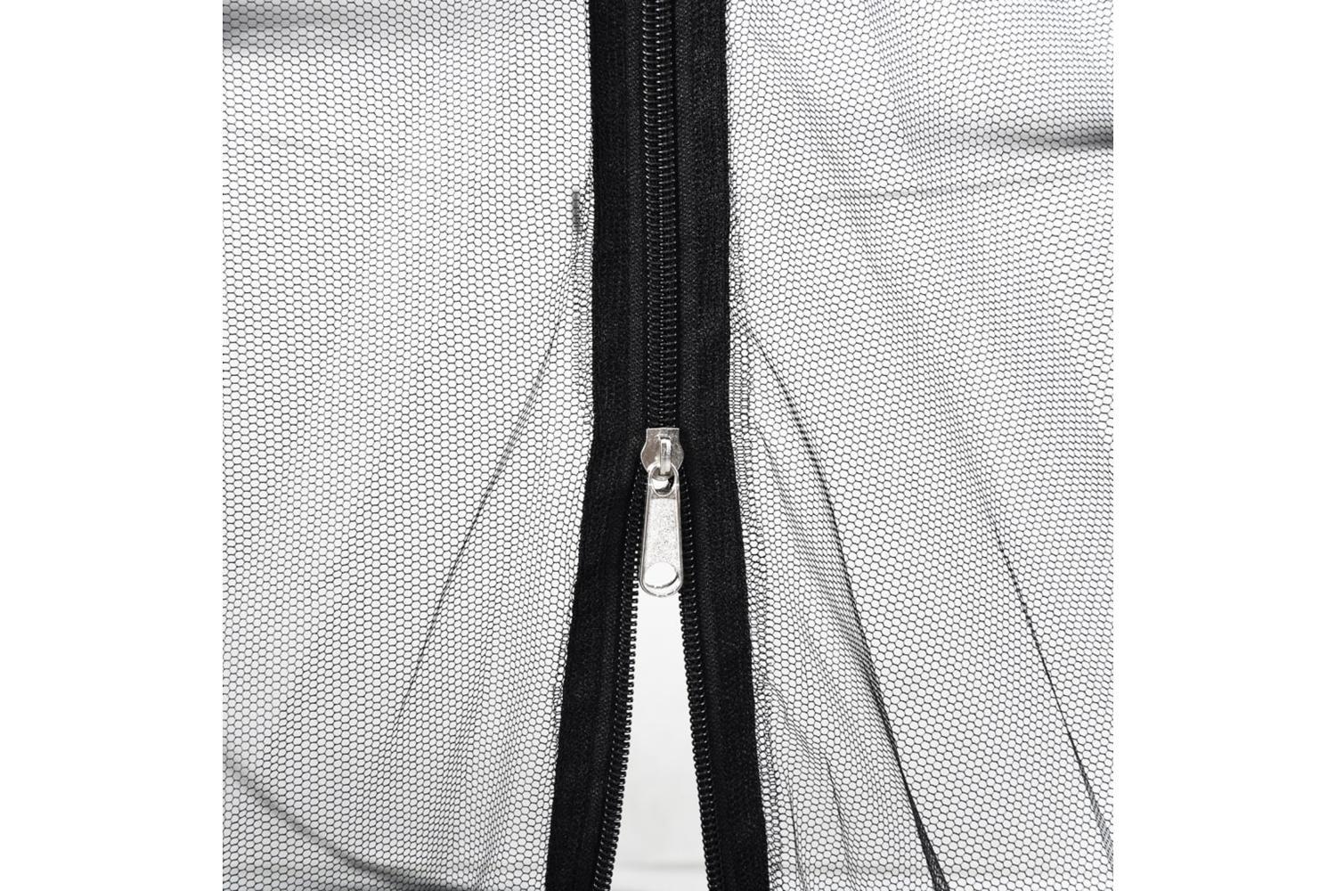 Vidaxl Mosquito Net Mongolia With Doors 220 MeshÃ¢Â blackÃ¢Â 200x180x135 Cm-7
