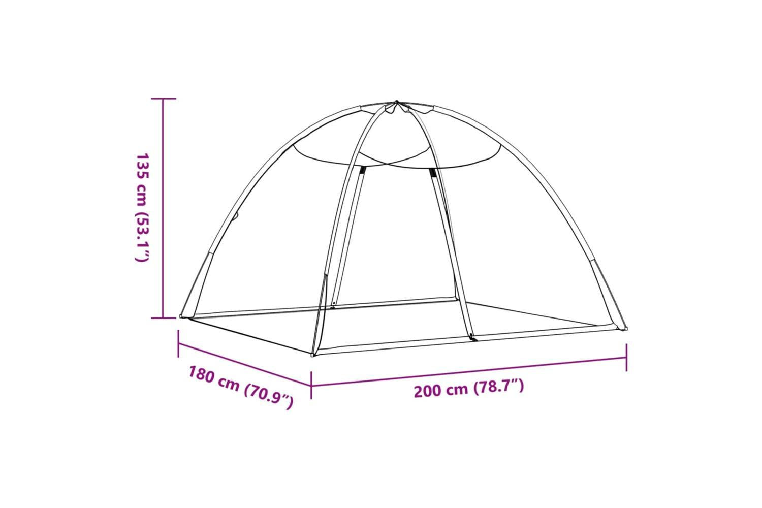 Vidaxl Mosquito Net Mongolia With Doors 220 MeshÃ¢Â blackÃ¢Â 200x180x135 Cm-8