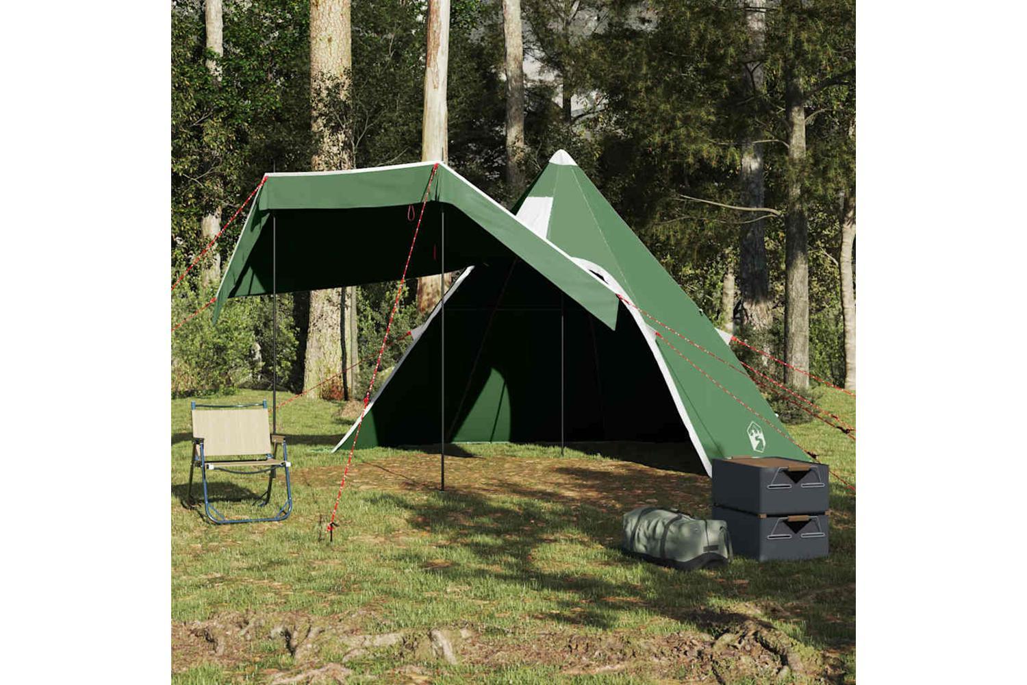 Vidaxl Camping Tent Tipi 5-person Green Waterproof-4