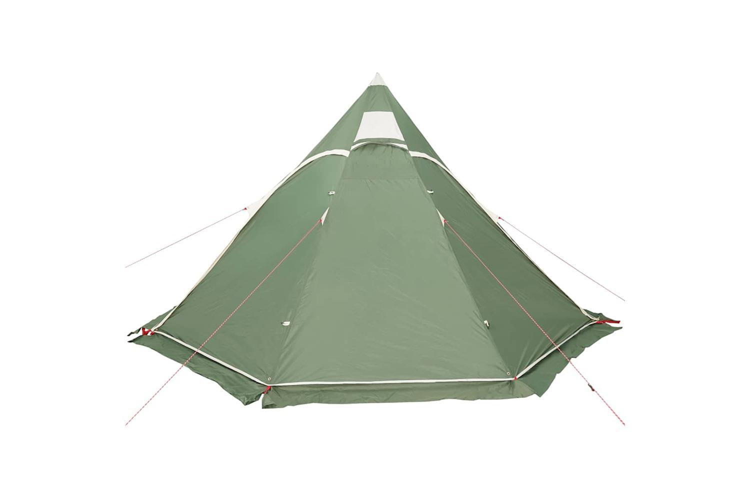 Vidaxl Camping Tent Tipi 5-person Green Waterproof-5