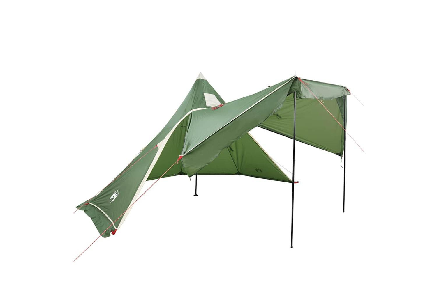 Vidaxl Camping Tent Tipi 5-person Green Waterproof-7