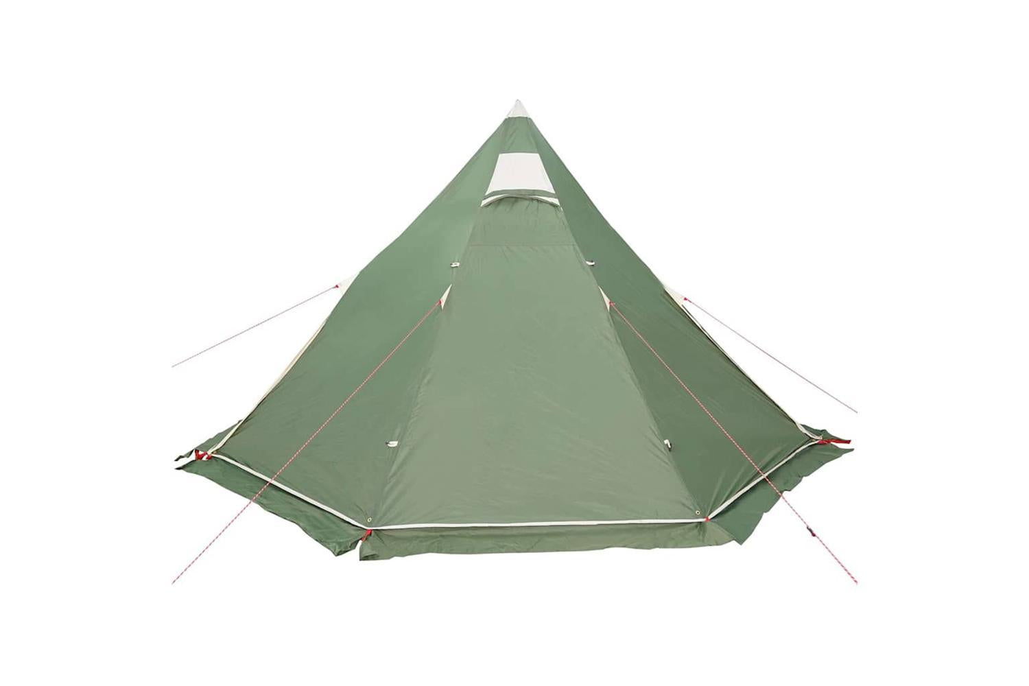 Vidaxl Camping Tent Tipi 5-person Green Waterproof-9