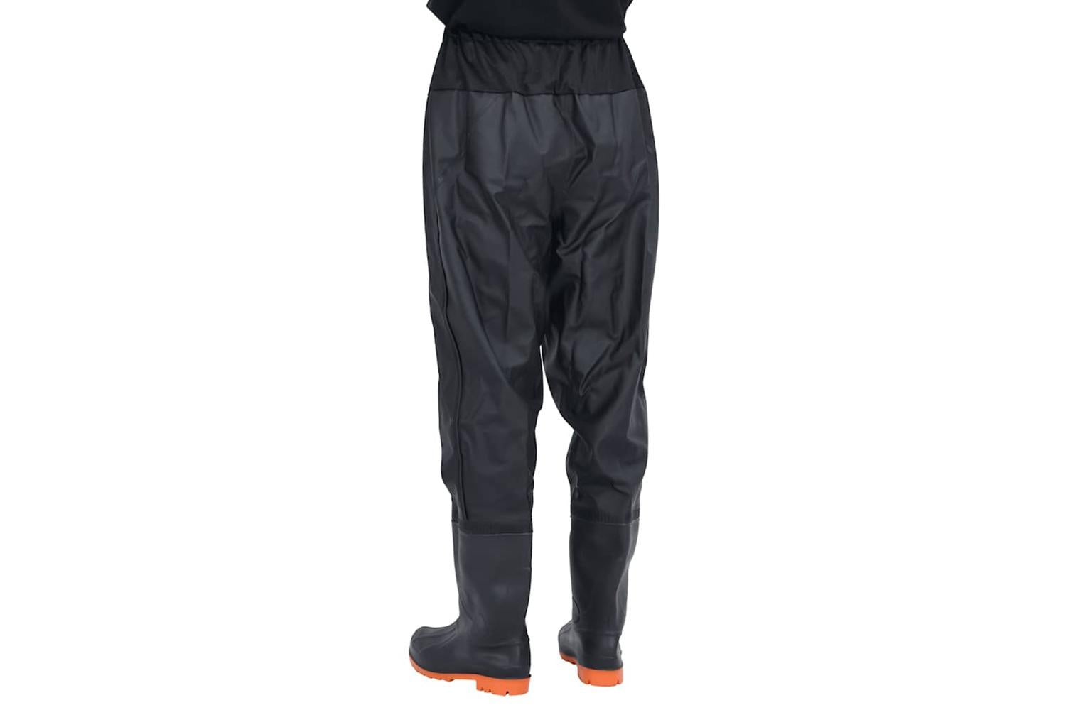 Vidaxl Waist Waders With Boots Black Size 42-4