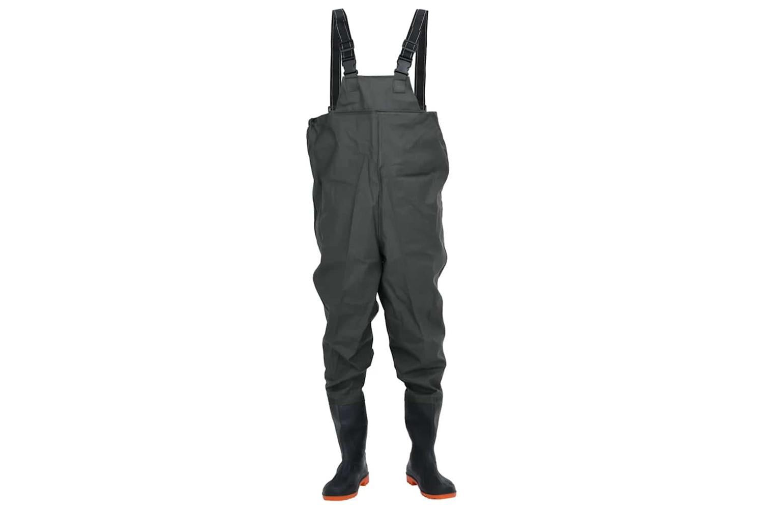Vidaxl Chest Waders With Boots Dark Green Size 40-2